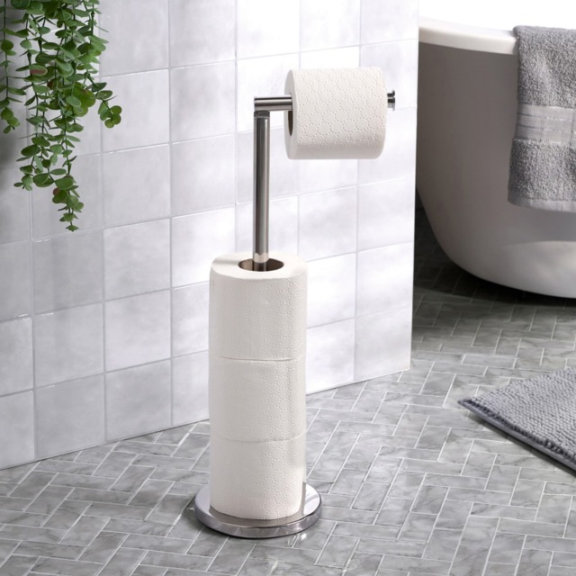 OHS Freestanding Toilet Roll Holder - Metal - image 1