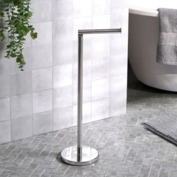 OHS Freestanding Toilet Roll Holder - Metal - thumbnail 2