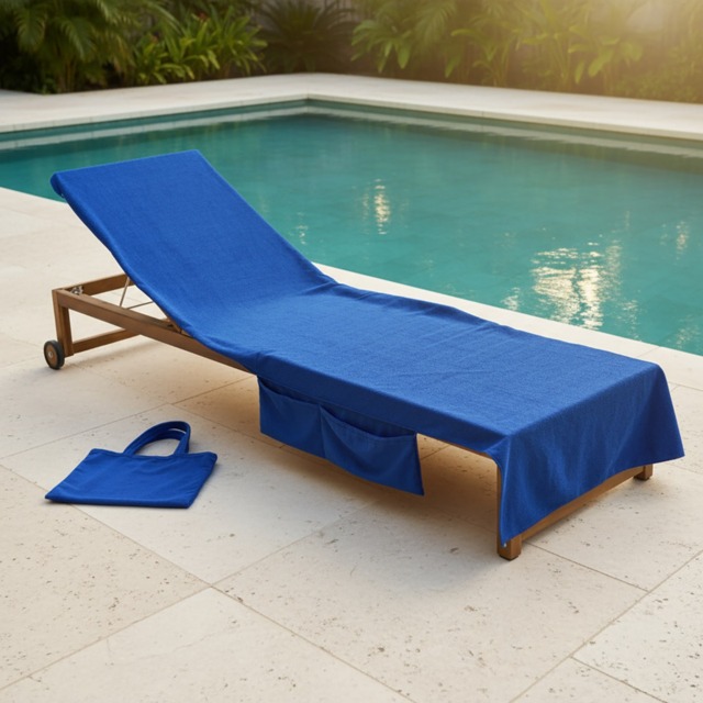 OHS Beach Towel in a Bag - Cobalt Blue - image 1