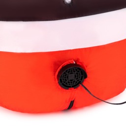 OHS Indoor/Outdoor Self-Inflating Santa Light-Up Porch Decoration - Red - thumbnail 5