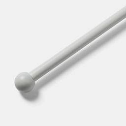 OHS 28mm Extendable Ball Curtain Pole, White - 120-220cm - thumbnail 2