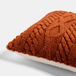 OHS Cable Knit Cushion Covers, Rust - 45 x 45cm - thumbnail 2