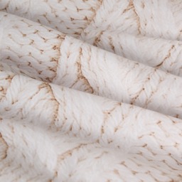 OHS Cable Knit Print Duvet Cover Set, Natural - Super King - thumbnail 4