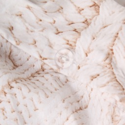 OHS Cable Knit Print Duvet Cover Set, Natural - Super King - thumbnail 5