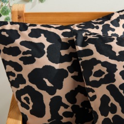 OHS Indoor/Outdoor Leopard Print Cushion Covers, Natural - 45 x 45cm - thumbnail 2