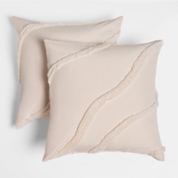 OHS Tufted Contour Cushion Covers, Ivory - 45 x 45cm - thumbnail 3