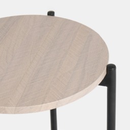 OHS Round Side Table - Light Wood - thumbnail 5