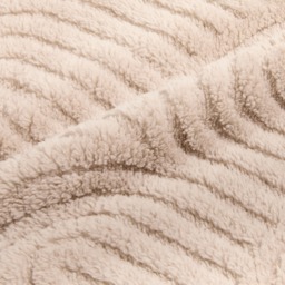 OHS Tufted Arches Teddy Fleece Throw, Natural - 125 x 150cm - thumbnail 5