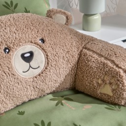 OHS Bobby The Bear Cuddle Cushion - Brown - thumbnail 5
