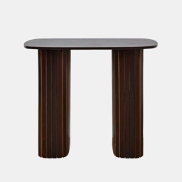 OHS Madison Ribbed Console Table - Dark Wood - thumbnail 5
