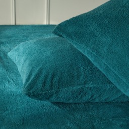 OHS Teddy Fleece Pillowcases - Teal - thumbnail 2