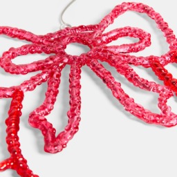 OHS LED Bow Wreath - Hot Pink/Red - thumbnail 5