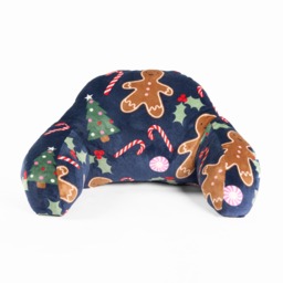 OHS Kids Gingerbread Man Fleece Cuddle Cushion - Navy - thumbnail 3