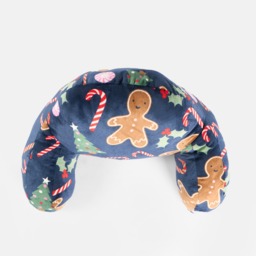 OHS Kids Gingerbread Man Fleece Cuddle Cushion - Navy - thumbnail 4