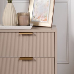 OHS Ribbed 3-Drawer Bedside Table - Natural - thumbnail 3