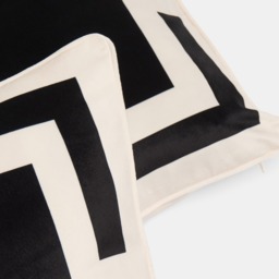 OHS Square Print Cushion Covers, Black/White - 45 x 45cm - thumbnail 4