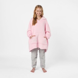 OHS Unicorn Print Hoodie Blanket, Kids - Pink - thumbnail 4