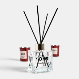OHS 100ml Diffuser with 2x Candles Set, Gingerbread Print - Natural - thumbnail 4