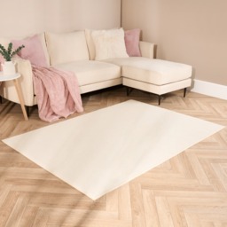 OHS Boucle Plush Rug, Cream - 120 x 170CM - thumbnail 2