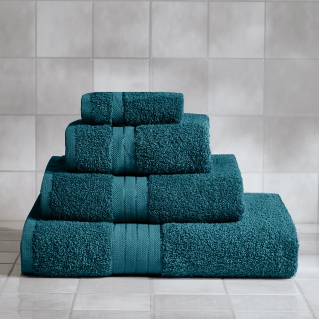 OHS 100% Cotton Hand Towel , Dark Teal - 1PC - image 1