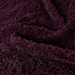 OHS Teddy Fleece Fitted Sheet, Plum - King - thumbnail 4
