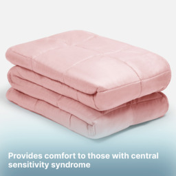 OHS Supersoft Weighted 8kg Blanket, Blush Pink - 150 x 200cm - thumbnail 5