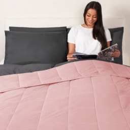 OHS Supersoft Weighted 8kg Blanket, Blush Pink - 150 x 200cm - thumbnail 1