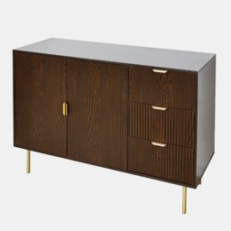 OHS Ribbed Sideboard - Dark Wood - thumbnail 2