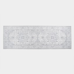 OHS Washable Vintage Printed Runner - Grey - thumbnail 5