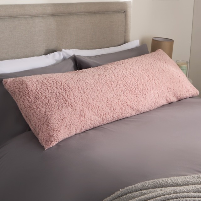 OHS Teddy Bolster Pillow - Blush - image 1