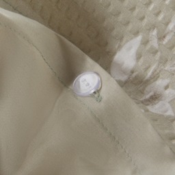 OHS Embossed Botanics Print Duvet Cover Set, Stone - King - thumbnail 4