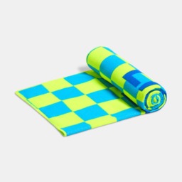 OHS Eat Sleep Game Slogan Beach Towel - Neon - thumbnail 5
