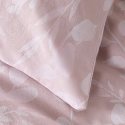OHS Floral Print Brushed Cotton Flannelette Duvet Cover Set, Natural - King - thumbnail 4