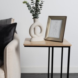 OHS C Shape Side Table - Light Wood - thumbnail 4