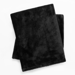 OHS Supersoft Throw, 120 X 150cm - Black - thumbnail 3
