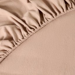 OHS Brushed Cotton Fitted Sheet, Natural - King - thumbnail 3