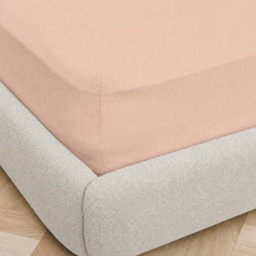 OHS Brushed Cotton Fitted Sheet, Natural - King - thumbnail 2