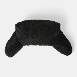 OHS Cable Knit Cuddle Cushion - Black - thumbnail 2