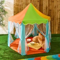 OHS Kids Colour Block Outdoor Play Tent with Curtains - Multi - thumbnail 1