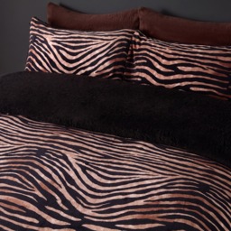 OHS Zebra Print Duvet Set, Natural - King - thumbnail 2