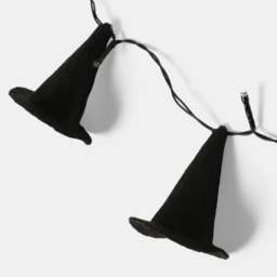 OHS 10 Pack Witch's Hat String Lights - Black - thumbnail 5