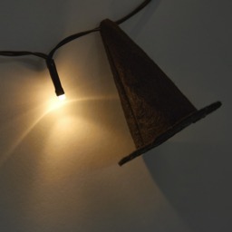 OHS 10 Pack Witch's Hat String Lights - Black - thumbnail 3