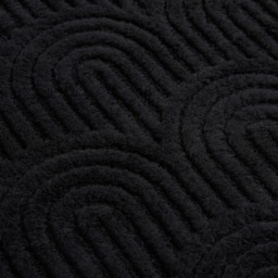 OHS Tufted Arches Teddy Fleece Throw, Black - 180 x 200cm - thumbnail 5