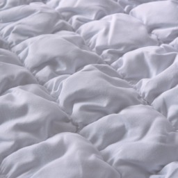 OHS Quilted Seersucker Duvet Cover Set, White - Double - thumbnail 4