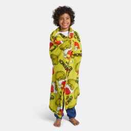 OHS The Grinch Printed Throw - Green - thumbnail 4