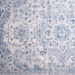 OHS Washable Vintage Printed Rug, Blue - 120 x 170 cm - thumbnail 5