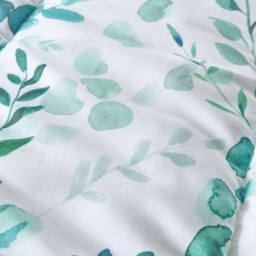 OHS Floral Print Coverless 10.5 Tog Duvet Set, Sage - Double - thumbnail 5