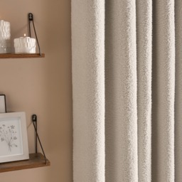"OHS Bouclé Eyelet Curtains, Cream - 46 x 72""" - thumbnail 4
