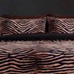 OHS Zebra Print Duvet Set, Natural - Double - thumbnail 3