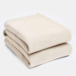 OHS Plain Fleece Throw, Natural - 200 x 240cm - thumbnail 4
